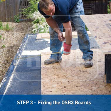 Step 3 - Fixing the OSB3 Boards Step 3 - Fixing the OSB3 Boards