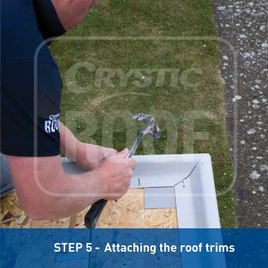 Step 5 - Attaching the roof trims Step 5 - Attaching the roof trims